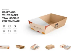 cover image paper tray mockup