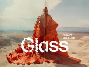 cover image patterned glass photo effect