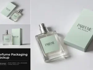 cover image perfume packaging mockup