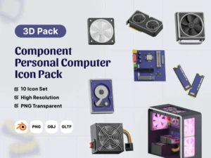 cover image personal computer 3d icon