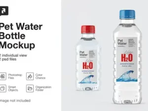 cover image pet water bottle mockup