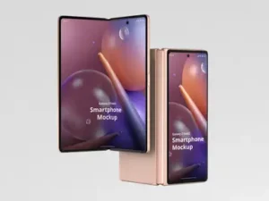 cover image phone mockup galaxy z fold2