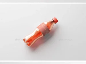 cover image plastic soda bottle mockup