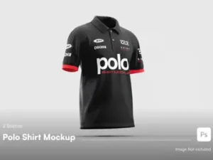 cover image polo shirt mockup