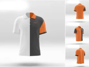 cover image polo t shirt psd mockups front and back collection