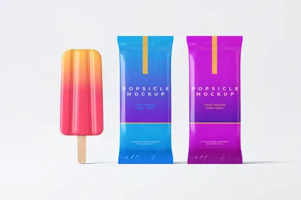 Popsicle Ice Cream Mockup