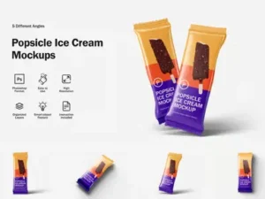 cover image popsicle ice cream mockups