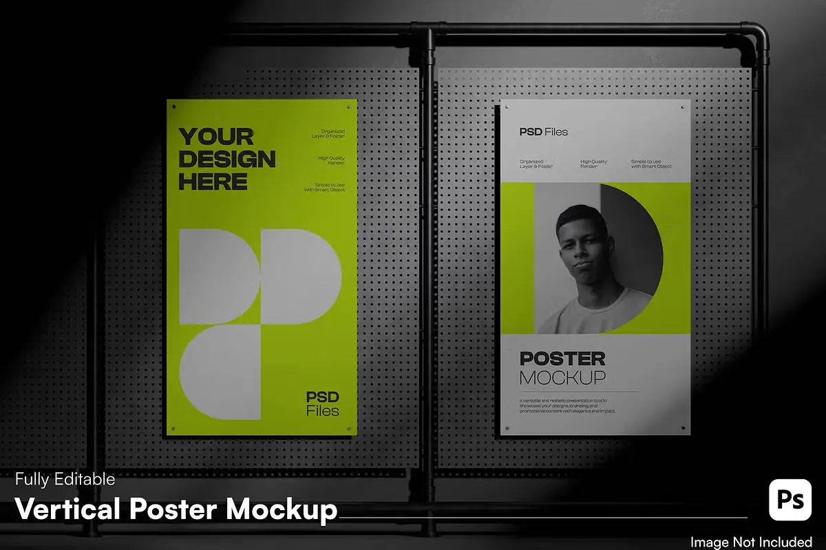 Poster Mockup - Minimal Wall Frame
