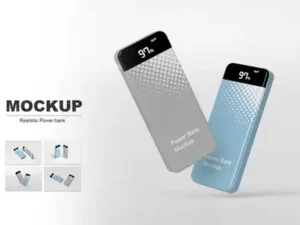 cover image power bank mockup