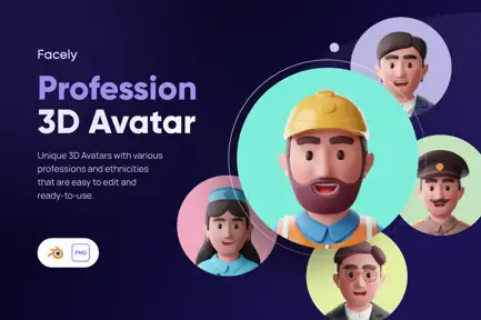 Profession 3D Avatar / Character - Facely v2