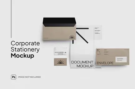 Professional Stationery Branding Mockup by simplestudios