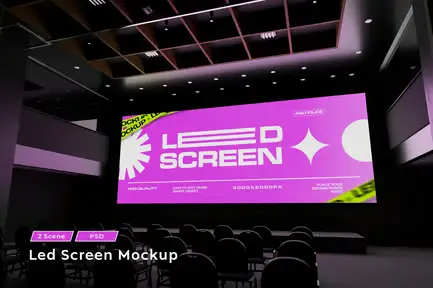 Projector Screen Mockup