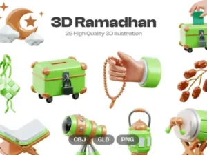 cover image ramadhan 3d illustration