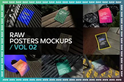 Raw Posters Mockups Vol 2