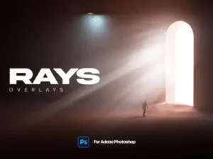 cover image rays realistic overlays for photoshop