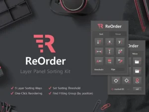 cover image reorder layer panel sorting kit