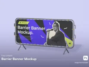 cover image retractable banner mockup