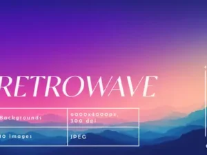 cover image retrowave gradient backgrounds
