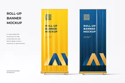 Roll Up Banner Mockup