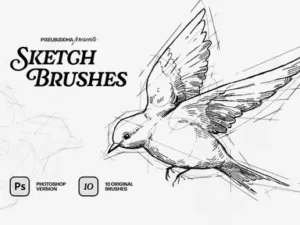 cover image sketcher sketch brushes for photoshop