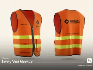 cover image safety construction vest mockup