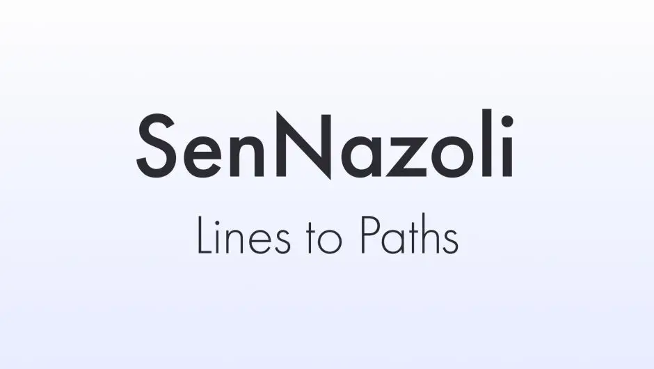 SenNazoli 线条转路径