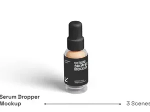 cover image serum dropper mockup