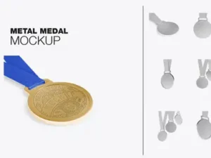 cover image set golden medal mockup