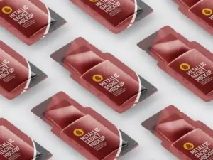 cover image set plastic sauce sachet mockup