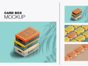 cover image shoes box mockup