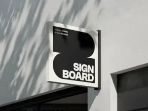 cover image shop sign mockup