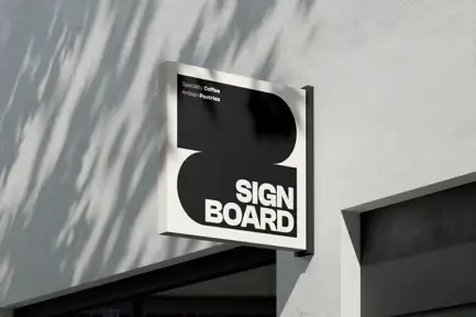 Shop Sign Mockup