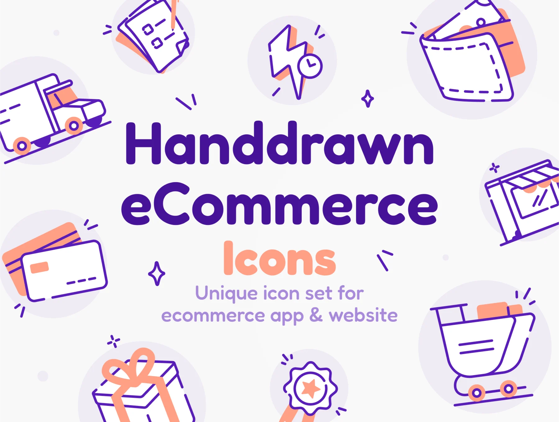 Shoply - E Commerce Icon Illustration Set 1 cover image shoply e commerce icon illustration set