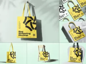 cover image shopping bag mock up