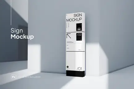 Sign Mockup by simplestudios