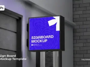 cover image signboard mockup