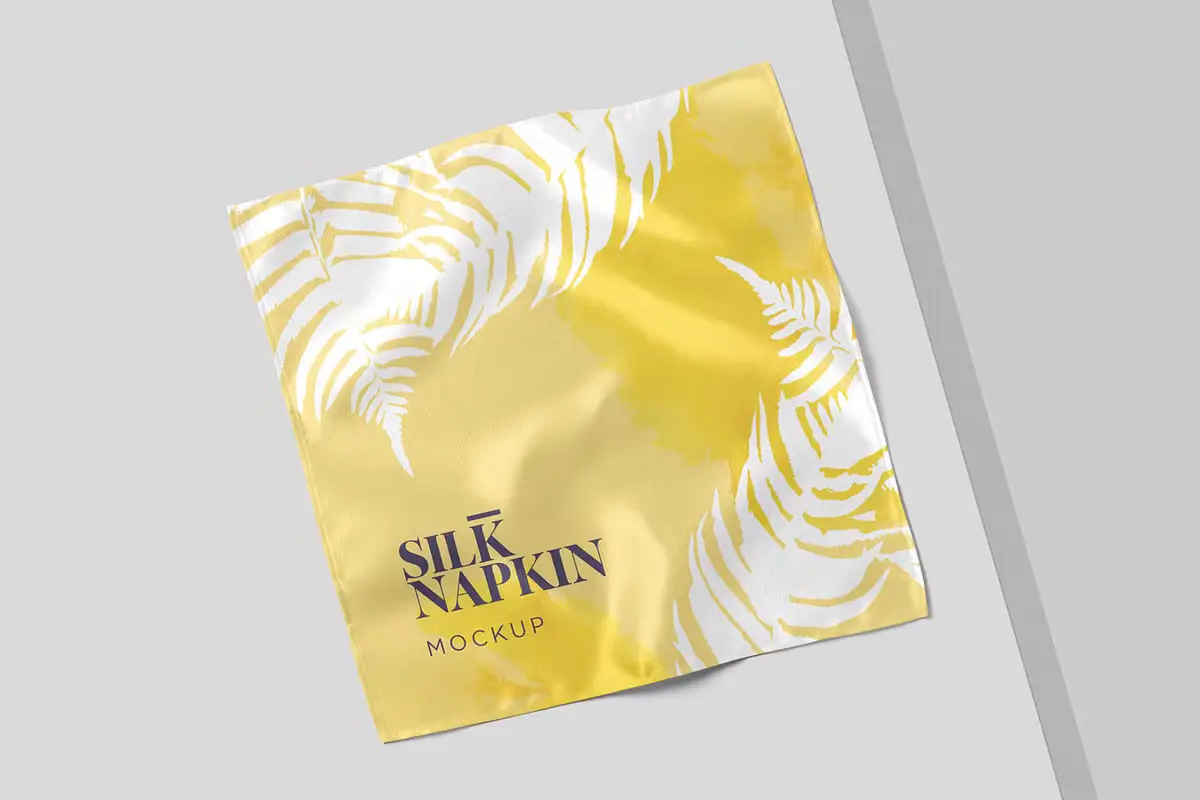 Silk Napkin Mockups