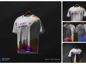 cover image simple t shirt mockup