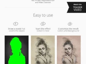 cover image sketch fx photo effect plugin