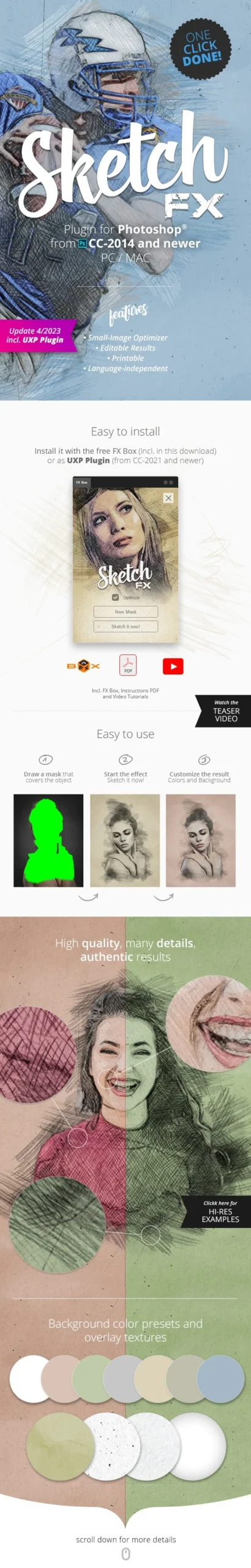Sketch FX - Photo Effect Plugin