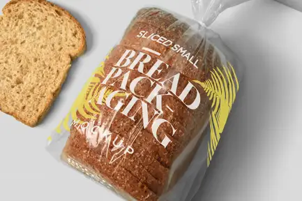 Sliced Small Bread Packaging Mockups