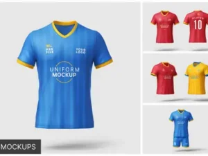 cover image soccer kit mockup set