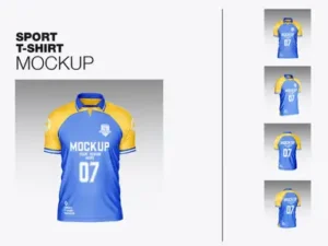 cover image soccer mens sports t shirt mockup 1