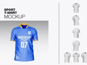 cover image soccer mens sports t shirt mockup