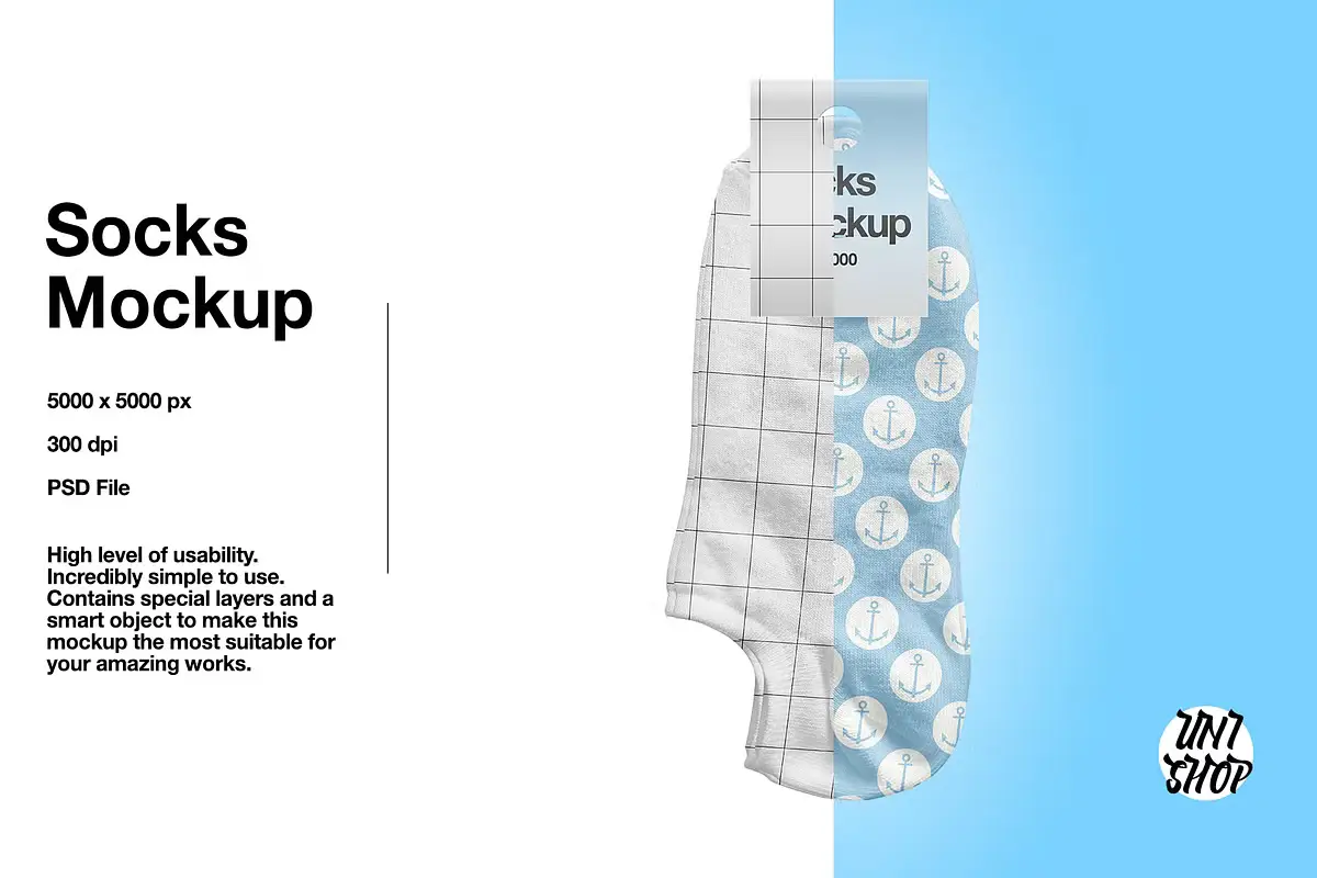 Socks Mockup PSD