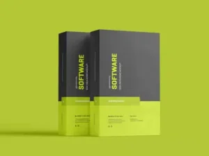 cover image software box mockup