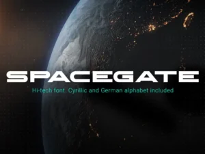 cover image spacegate font