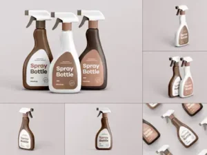 cover image spray bottle mock up