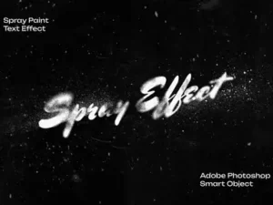 cover image spray paint text effect