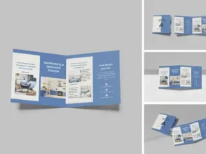 cover image square bifold brochure mockup v1